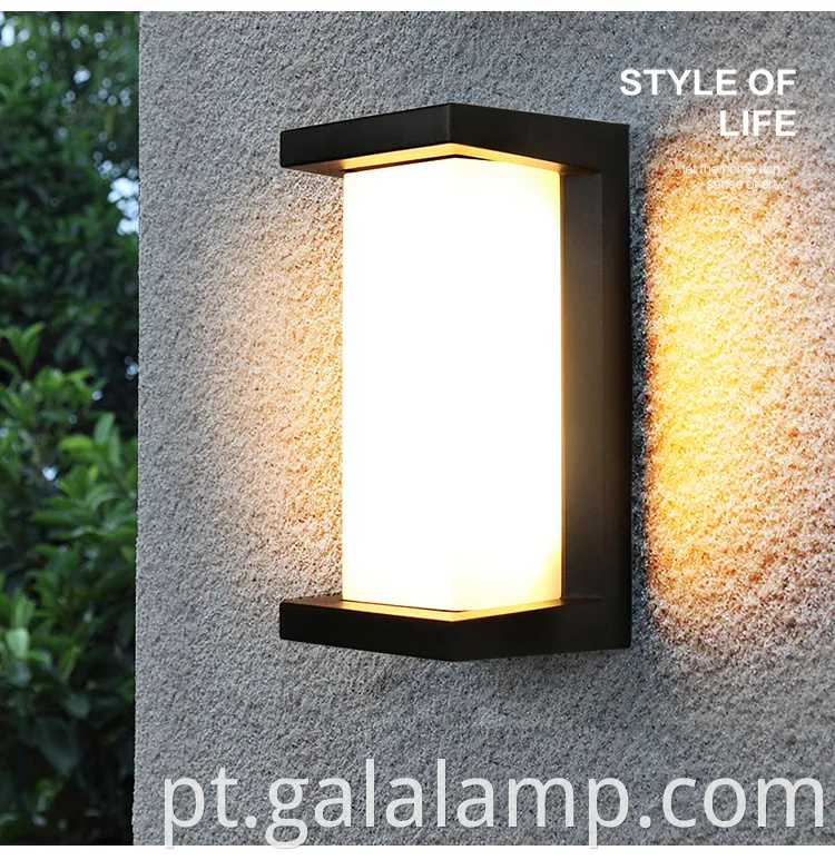 Luz de parede externa à prova d'água 24W para jardins elegantes